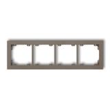 DECO Ramka uniwersalna podczwórna z tworzywa DECO Pastel Matt czekoladowa