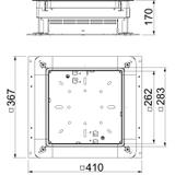UZD115170/250-3, PUSZKA PRZELOTOWA I ROZGAŁĘŹNA 410X367X115