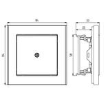 SONATA Zaślepka - kolor biały