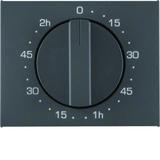 BERKER K.1 Płytka czołowa z pokrętłem do mechanicznego łącznika czasowego 120 min antracyt 16357106
