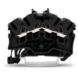 4-przewodowa złączka przelotowa czarna