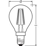 Żarówka LED Vintage 1906 LED CL P FIL GOLD 35 non-dim 4W/825 E14 4058075293496 LEDVANCE