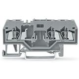 Złączka szynowa 3‑przewodowa 2,5mm2 szara 280‑610 /100szt./ WAGO