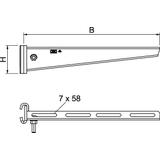 AS 15/31, WSPORNIK WIESZAKOWY 310MM FT