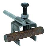 Zacisk łączący zbrojenie z wypustem uziemiającym 6-22/6-10 mm (+/II), 6-22/40 mm (+), stal nieocynk.