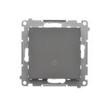 Simon 55 Przycisk zwierny /światło/ szybkozłączka Grafitowy mat