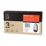 NEFRYT LED 10W oprawa ogrodowa z czujnikiem ruchu 800lm IP54 4000K czarna AD-OP-6110BLPMR4 ORNO