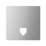 Simon 82 Pokrywa do gniazda telefonicznego aluminium