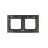 Simon 54 Ramka podwójnametal INOX DR2/61 KONTAKT