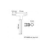 Zestaw kluczy sześciokątnych typu-T z kulką, długie 8 szt