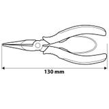 Szczypce precyzyjne płaskie 130 mm