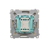 Simon Basic Przycisk pojedynczy zwierny bez piktogramu 10A szybkozłączka beż