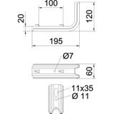 TPSAG/195, WYSIĘGNIK KORYT.SIATK.195 TPSAG