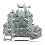 TOPJOBS złączka 2-piętrowa 2,5 mm2 L/L szara