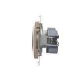 Simon 54 Gniazdo bez uziemienia z przesłonami 16A z. śrub. złoty mat