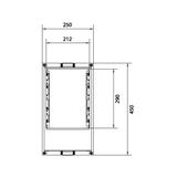 univers N Blok dla szyn zbiorczych poziomych 60mm 4/5-pol. 1xNH2 450x250mm UE31E3B HAGER