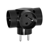 Rozgałęźnik 3x2P z podświetleniem