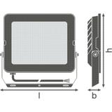 Naświetlacz LED FLOOD COMPACT V 90W 830 SYM 100 BK 4058075574984 LEDVANCE