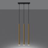 Sollux Lampa Wisząca PASTELO 3L złoty połysk SL.1196