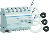 KNX system Wskaźnik zużycia energii z 3 przekładnikami TE332 HAGER