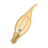 Lampa LED Vintage 1906 CL BA Filament szkło przezroczyste GOLD 12 non-dim 1,5W 824 E14