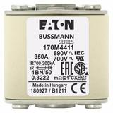 FUSE 350A 690V 1BN/50 AR UC Wkładka szybka 350A AC 690V rozmiar 1 53x69x51 mm aR IEC UL w 170M4411 E