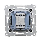 Simon 54 Łącznik schodowy bez piktogramu 10A 250V szybkozłączka czarny DW6.01/X/49 KONTAKT