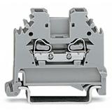 Złączka szynowa 2‑przewodowa 2,5mm2 szara 280‑101 WAGO