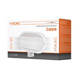 LASO, oprawa ogrodowa z czujnikiem ruchu 180st, 1x60W, E27, IP44, plastik, biała LF-2/W ORNO