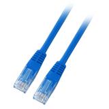Patchcord RJ45 U/UTP kat. 5e PVC CCA niebieski 3m