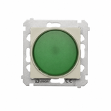 Simon 54 Sygnalizator świetlny LED zielone światło kaszmir mat DSS3.01/42