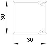 WDK 30030 KANAŁ ŚCIENNY I SUFITOWY 30X30X2000