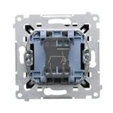 Simon 54 Łącznik świecznikowy z podświetleniem LED i do wersji IP44 16A 250V zaciski śrubowe czarny *Posiada wkładkę DU1W DW5ABL.01/49 KONTAKT