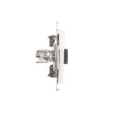 Simon 55 Gniazdo ekwipotencjalne pojedyncze Biały mat