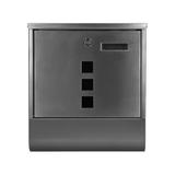 Skrzynka na listy HAITI z galwanizowanej stali z gazetnikiem i okienkami i wizytownikiem kolor czar