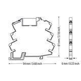 JUMPFLEX podstawka z przekaźnikiem półprzewodnikowym115VACDC/48VDC/0,1A