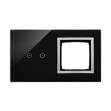 Simon 54 Touch Panel dotykowy S54 Touch 2 moduły 2 pola dotykowe poziome + 1 otwór na osprzęt S54 księżycowa lawa DSTR220/74 KONTAKT
