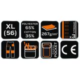 Spodnie robocze, białe, rozmiar XL/56