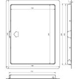 Drzwi do zacisku probierczego 230x180 mm, St/tZn