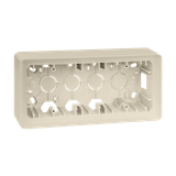 Simon 82 Puszka natynkowa 3-krotna kremowy