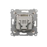 Simon 54 Gniazdo TV-DATA. Dwa porty wyjściowe typu Częstotliwość dla wejścia 5-1000 MHz kremowy