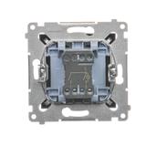 Simon 54 Łącznik świecznikowy z podświetleniem LED i do wersji IP44 16A 250V zaciski śrubowe brąz mat *Posiada wkładkę DU1W DW5ABL.01/46 KONTAKT