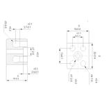 CPO-10A-2P Złączka gwintowa porcelanowa 6mm2, 2 tory - kolor biały