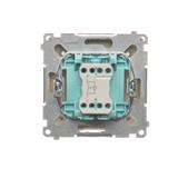 Simon Basic Przycisk dzwonek z podświetleniem LED 10A szybkozłączka beż