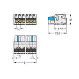 1-przewodowe gniazdo /25szt./ WAGO