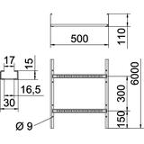 DRABINKA LG 110X500 FS