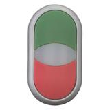 M22-DDL-GR Przycisk podwójny zielony/czerwony z samopowrotem i z możliwością podświetlenia 216698 EA