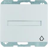 BERKER K.5 Gniazdo SCHUKO z samozamykającą się pokrywą i pole opisowe aluminium 47527203 HAGER