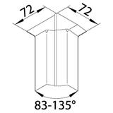 tehalit.SL Kąt wewnętrzny regulowany 20x115 czarny SL2011549011 HAGER
