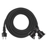 Przedłużacz 2 gniazda 15m 3× 1,5mm guma P0602 EMOS